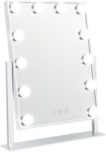 UNIQ New York Mega - Sminkspegel 12 LED lampor - Vit