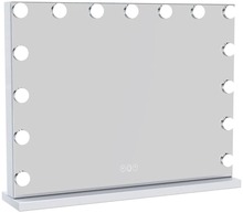 UNIQ XL Hollywood Spegel med 15 LED-lampor och touch-funktion - sminkspegel med belysning - hollywoodspegel