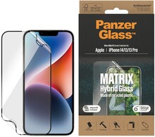PanzerGlass iPhone 13/iPhone 13 Pro/iPhone 14 Skärmskydd Matrix Hybrid Glass EasyAligner