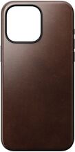NOMAD iPhone 15 Pro Max Skal Modern Leather Case Horween Rustic Brown