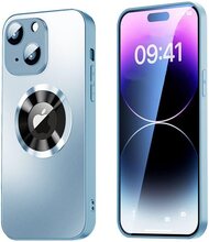SiGN Magnetiskt Skal iPhone 15 med linsskydd och logo view - Blå
