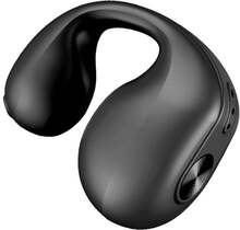 Single Ear Bone Conduction Bluetooth Earphone In-Ear Wearable Running Sports Mini(Black)