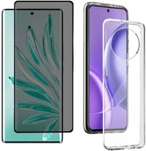 Fodral för Honor Magic 6 Lite + Anti Spy Tempered Glass - Transparent Fodral Cover Tempered Glass Anti Spy Privat