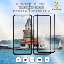 2 Pack Motorola EDGE 20 - Härdat Glas 9H - Super kvalitet 3D
