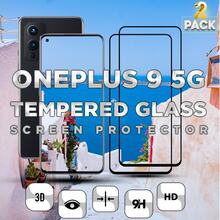 2 Pack OnePlus 9 5G - Härdat glas 9H-Super kvalitet 3D