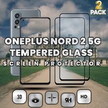 2 Pack OnePlus Nord 2 5G - Härdat glas 9H - Super kvalitet 3D