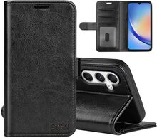 SiGN Plånboksfodral till Samsung Galaxy A35 - Svart