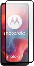SKALO Motorola Moto G04 4G Heltäckande Skärmskydd Härdat Glas - Svart