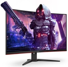 AOC G2 CQ32G2SE/BK LED display 80 cm (31.5") 2560 x 1440 pixlar 2K Ultra HD Svart, Röd