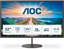 AOC V4 Q32V4 platta pc-skärmar 80 cm (31.5") 2560 x 1440 pixlar 2K Ultra HD LED Svart