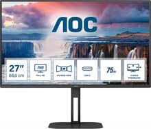 AOC V5 27V5CE 68,6 cm (27") 1920 x 1080 pixlar Full HD LED Svart