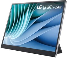 LG gram +view 16MR70 - LED-skärm - 16" - bärbar - 2560 x 1600 WQXGA - IPS - 350 cd/m² - 1200:1 - 2xUSB-C - silver