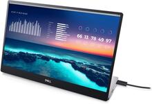 Dell | P1424H - LED-skärm - 14" - bärbar - 1920 x 1080 FHD - IPS - 6 ms - 2xUSB-C - BTO | 3 års avancerad utbytesservice och begränsad maskinvarugara