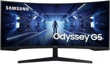 Samsung Odyssey C34G55TWWP platta pc-skärmar 86,4 cm (34") 3440 x 1440 pixlar UltraWide Dual Quad HD LED Svart