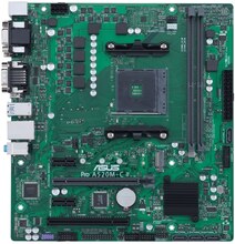 ASUS Pro A520M-C II/CSM - Moderkort - micro ATX - Socket AM4 - AMD A520 Chipuppsättning - USB 3.2 Gen 1 - Gigabit LAN - inbyggda grafiken (CPU krävs)