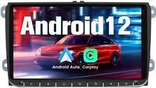 AWESAFE Android 12 Bilradio för Golf 5 6 VW Passat Polo Seat Skoda(2GB+32GB)9 tum med Carplay GPS WiFi Bluetooth Android Auto