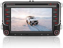 AWESAFE Bilradio för VW Car Stereo 7" 2 Din HD Touchscreens Bluetooth GPS Navigation Stereo DVD CD Radio