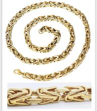 Guld Kejsarlänk halsband i rostfritt stål med 18k guldplätering