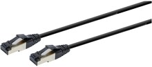 Cablexpert - Patch-kabel - RJ-45 (hane) till RJ-45 (hane) - 2 m - S/FTP - CAT 8 - halogenfri, formpressad, hakfri - svart