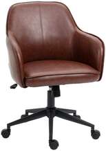 Rootz kontorsstol - Justerbar i höjdled - Vridfunktion - Brun - 58,5 cm x 62 cm x 91 cm