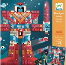 DJECO Space Battle Mosaic Kit, Pysselset för barn, 5 År, Multifärg
