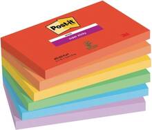 Super Sticky Notes Post-it® Playful, 76 x 127 mm, pakke a 6 stk.