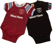 West Ham United FC Baby body (förpackning med 2 st)