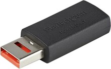 StarTech.com USB-datablockerare för säker laddning - USB-A-adapter (hane till hona) för endast laddning - Ladda utan data/endast strömadapter för telefon/surfplatta - Säker USB-datablockerare