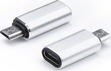 Partner Tele.com USB adapter USB-C - microUSB Silver