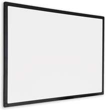 Whiteboard med svart ram - Magnetisk - 75x100 cm