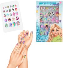 TOP Model Special Design Nails naglar lösnaglar 24st Artificial Christy Blå