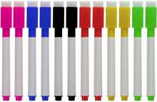 Färgpennor med Raderingssvamp och Magnet - 12 st