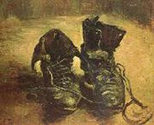 A Pair of Shoes,Vincent Van Gogh,45x37.5cm