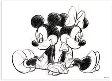 Disney - Canvas - Musse & Minnie - Tillsammans för alltid - 50x70 cm