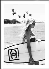 Chanel Surfer Girl Poster