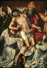 Holy Trinity, God Father supporting Christ, Colijn de Coter