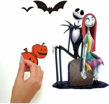 The Nightmare before Christmas repositionerbara klistermärken (The Nightmare Before Christmas) DISNEY - 5,26 cm, 2,77 cm x 20,17 cm, 41,58