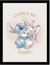 Lilo & Stitch Cuddle Me Inramad Poster