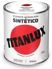 Syntetisk emaljfärg Titanlux 5809019 Vit 750 ml
