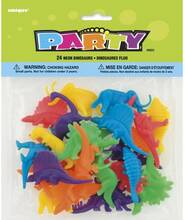 Unique Party Dinosaurieleksak (förpackning med 24 st)