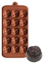 Blommor Rosor Silikonform Chokladform Pralinform Form för Praliner