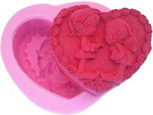 3D Love Rose Heart Gum Soap Mold