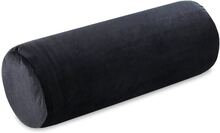 Nackrullkudde med Visco Foam Velvet 40x15 cm - kudde rull nackkudde nackrulle kudde rull svart