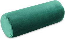 Nackrullkudde med viscoskum sammet 40x15 cm - kudde rull nackkudde nackrulle kudde rullgrön