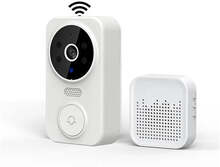 Smart WIFI dörrklocka med kamera och larm - Vit