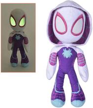 Marvel Spiderman Spidey Ghost-Spider Glow Soft Plush Toy Pehmolelu 25cm