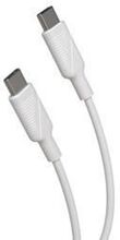 USB C / USB C kabel - MUVIT FOR CHANGE - 3 m - Vit