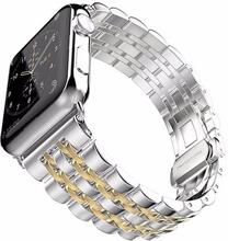SKALO Metallarmband 5-länk Apple Watch 42/44/45/49mm
