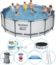 Bestway Steel Pro MAX Rund 427x122 cm - Poolpaket