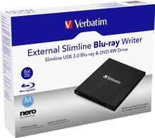 Verbatim Slimline - Disk drev - BDXL Writer - 6x - SuperSpeed USB 3.0 - extern